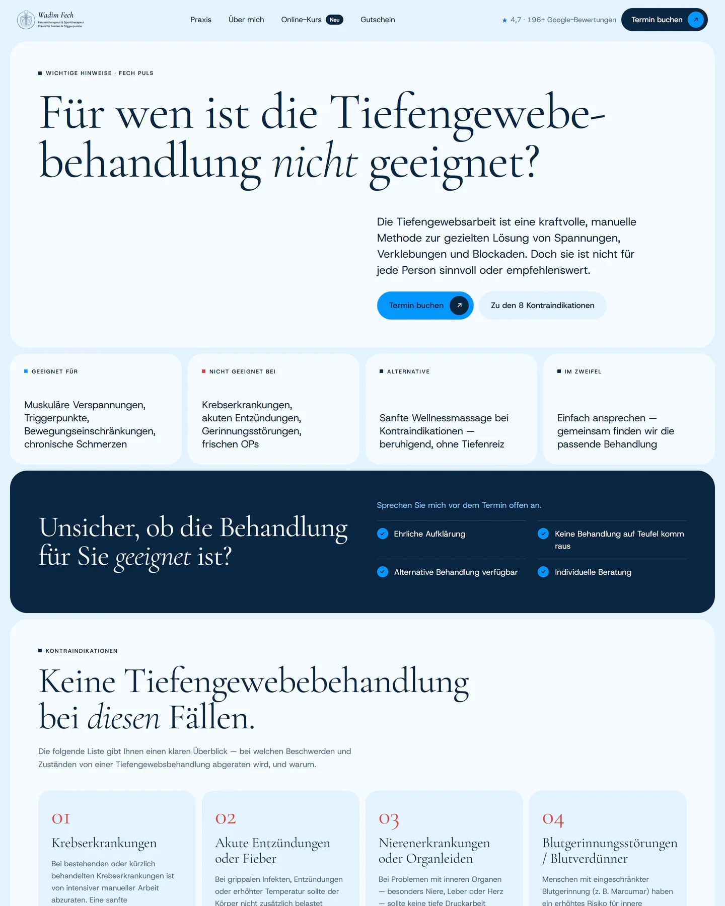 Unterseite Für wen der Faszienpraxis Fech