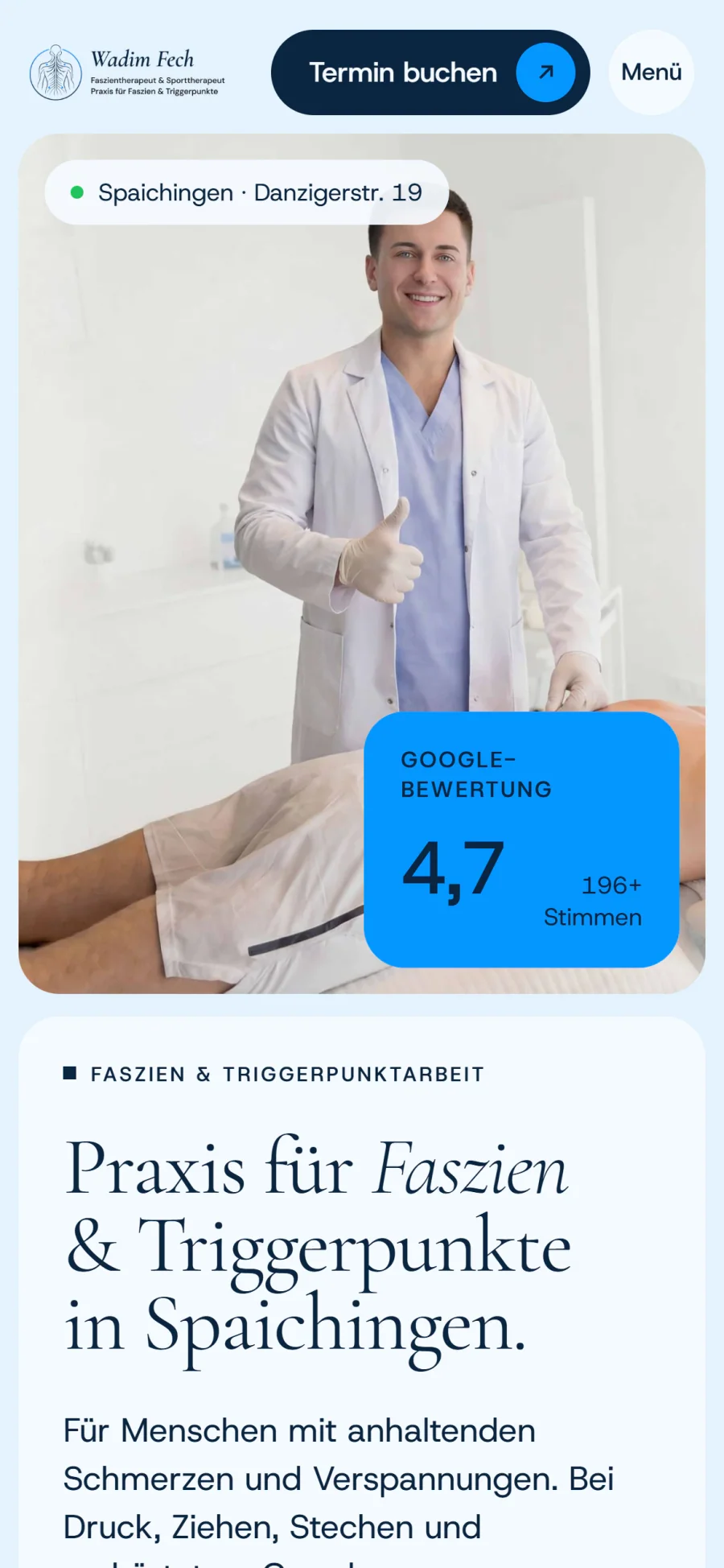 Mobile Ansicht: Start