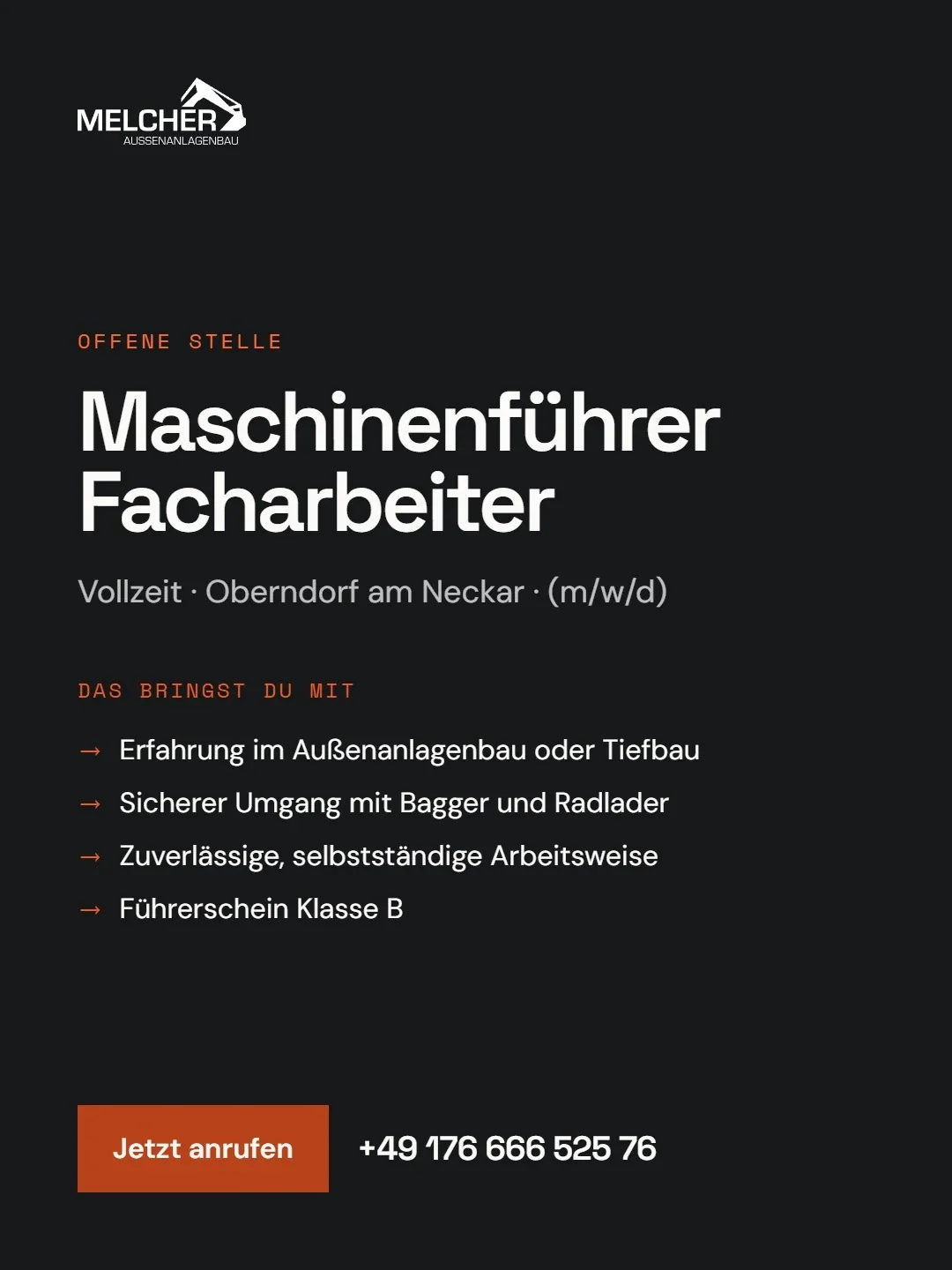 Ein Betrieb, der zusagt — Recruiting für Außenanlagenbau Melcher