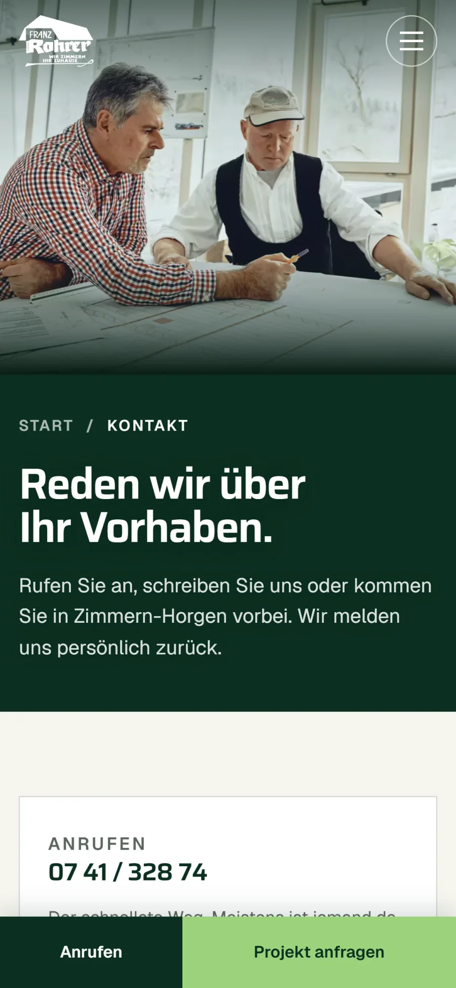 Mobile Ansicht: Kontakt