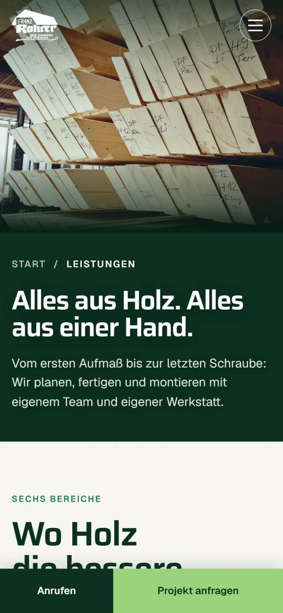Mobile Ansicht: Leistungen